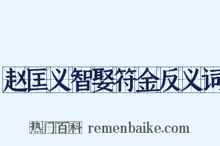 赵匡义智娶符金反义词是什么意思的图片